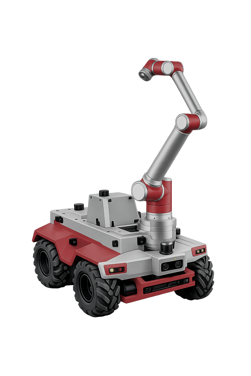 ARMBOT 6-axis collaborative robotic arm mounted on its all-terrain UGV platform