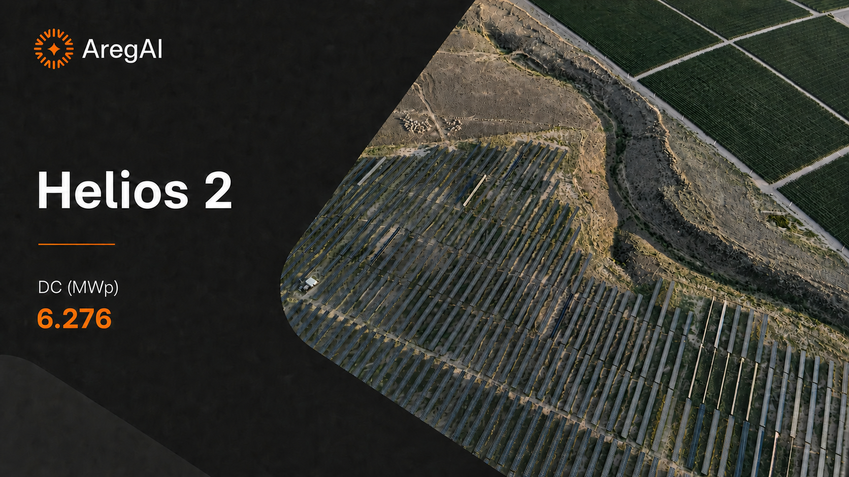Areg AI deployment at the Helios 2 solar plant in Aragatsotn, Armenia